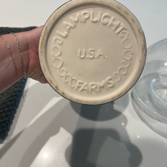 Vintage Lamp Light Farms Ceramic Base Oil Lamp - Picture 3 of 4